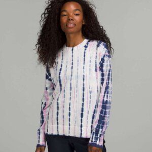 Lululemon Tie Dye Crewneck Cashmere Blend Sweater - size 8